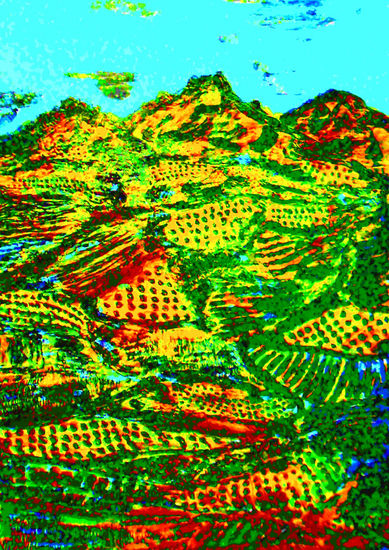 PAISAJE DE OLIVOS.COMPOSICION VLAS Acrílico Cartulina Paisaje