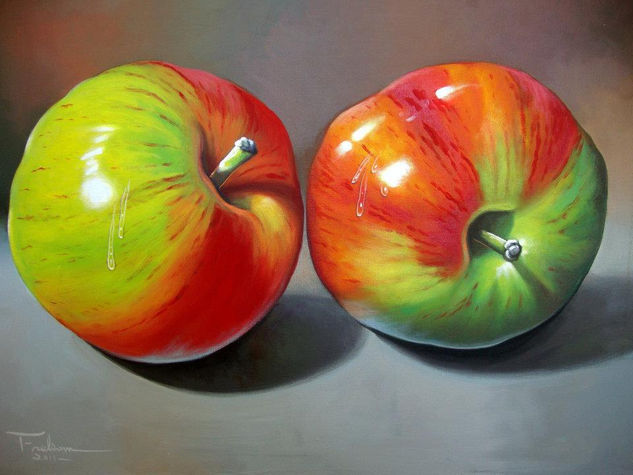 MANZANAS Oil Canvas Still Life Paintings