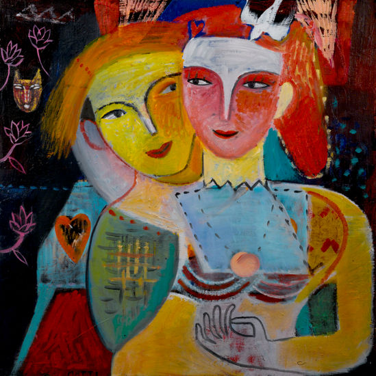 Embrace Óleo Lienzo Retrato