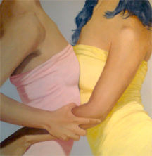 Amigas...y algo más Oil Canvas Figure Painting