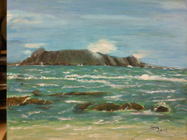 Costas de Australia Acrylic Canvas Marine Painting