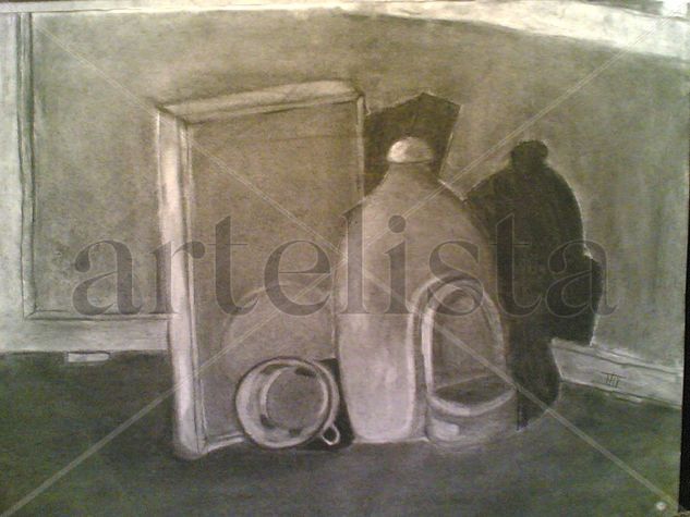 Ventana sin poner Graphite Paper Still Life Paintings