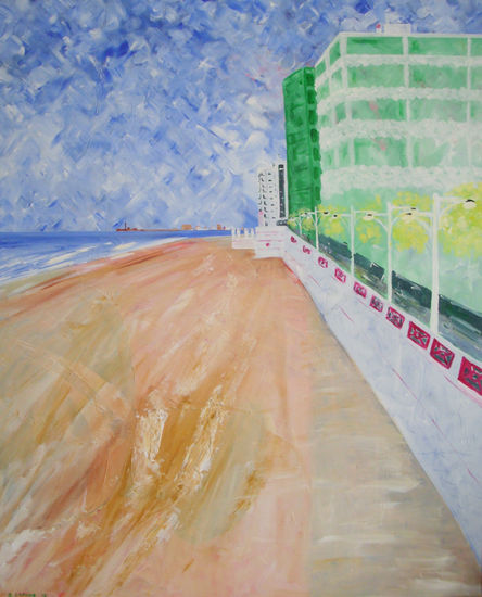 Playa Victoria de Cádiz Acrylic Canvas Landscaping