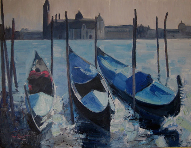 VENEZIA VI . Óleo Lienzo Paisaje