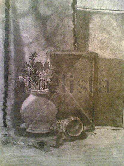 Delante de la bandeja Graphite Paper Still Life Paintings