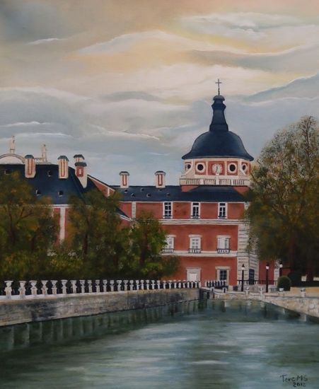 Palacio de Aranjuez Oil Canvas Landscaping