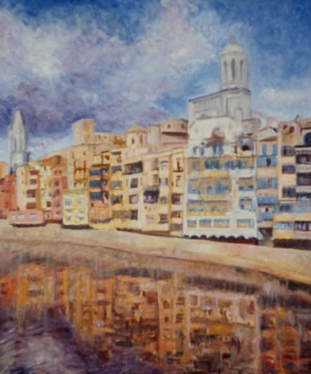 Girona Óleo Lienzo Paisaje