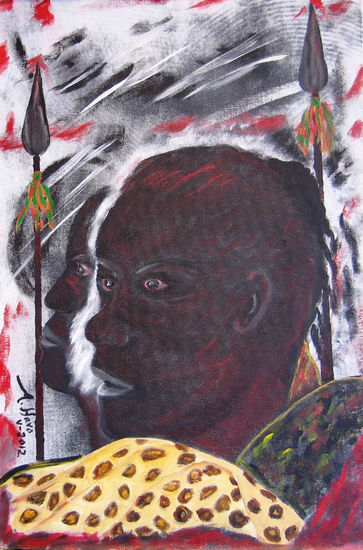 Africa-02 Acrylic Canvas Figure Painting