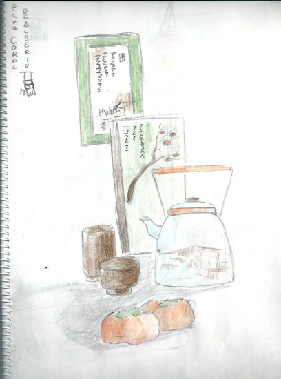 otoño Pencil (coloured) Paper Still Life Paintings