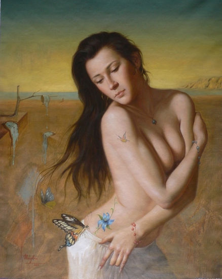 oil painting art-threads of time Óleo Lienzo Desnudos