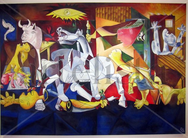 copia guernica en color Oil Canvas Landscaping