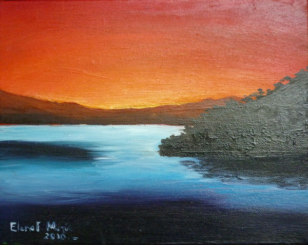amanecer en el lago de Coatepeque 2