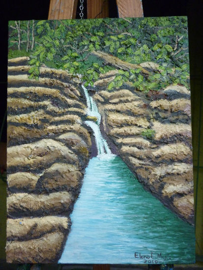 El rio Sapo 2 Oil Canvas Landscaping