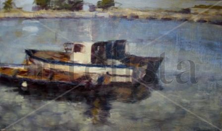 del mar Oil Panel Marine Painting