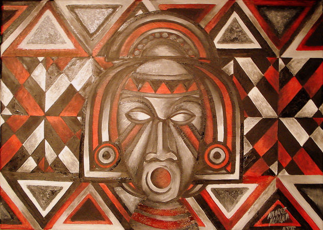 MASAI II Oil Canvas Figure Painting