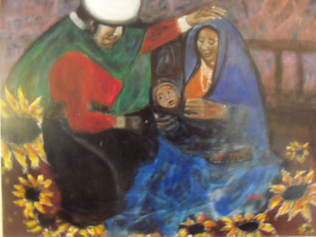 VIRGEN Y NIÑO INDIGENA