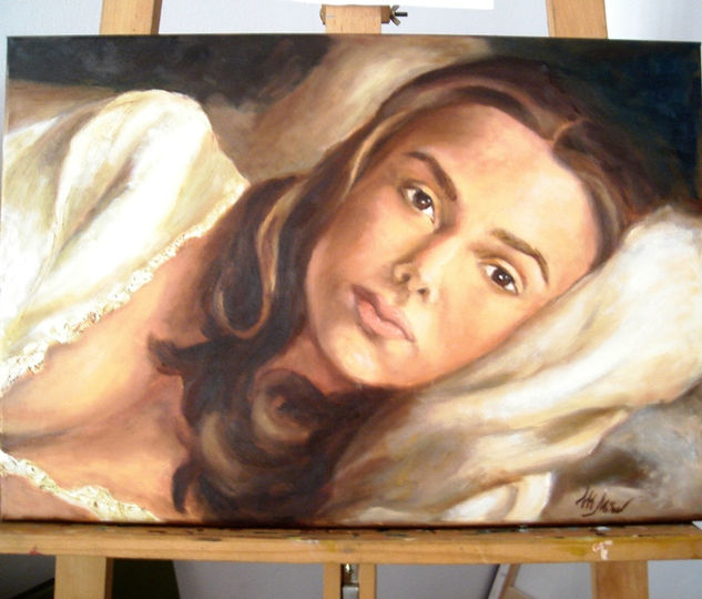 Keira Knightley Oil Canvas Portrait