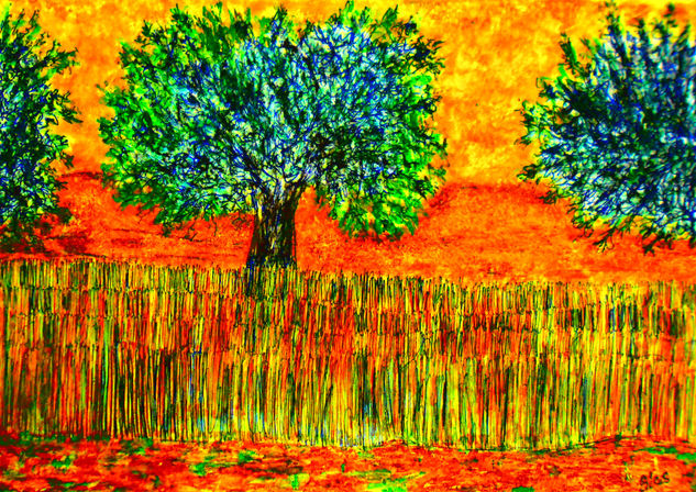 COMPOSICION VLAS.CAMPO Acrylic Card Landscaping