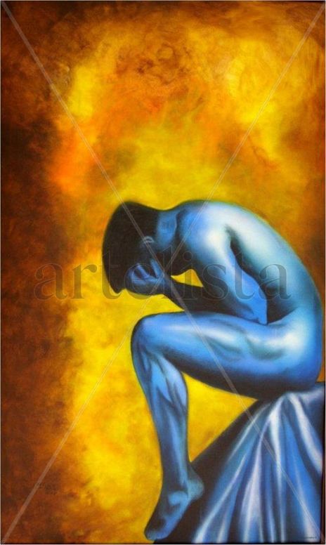 El pensador azul