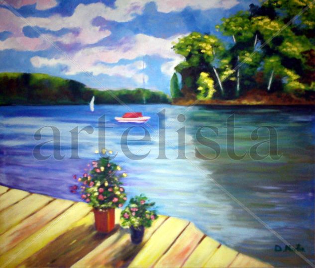 CON VISTAS AL MAR Oil Canvas Landscaping