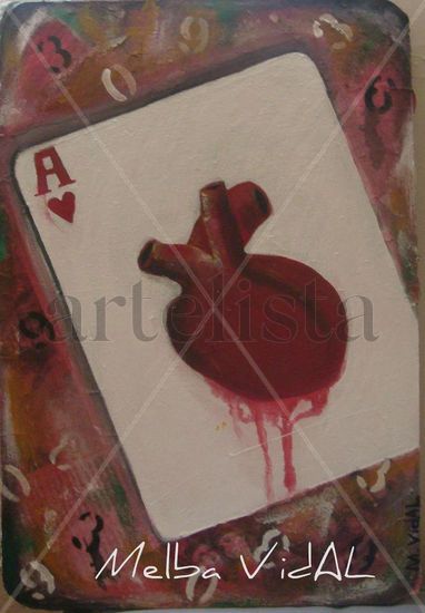 EL Naipe de Corazon Acrylic Panel Figure Painting