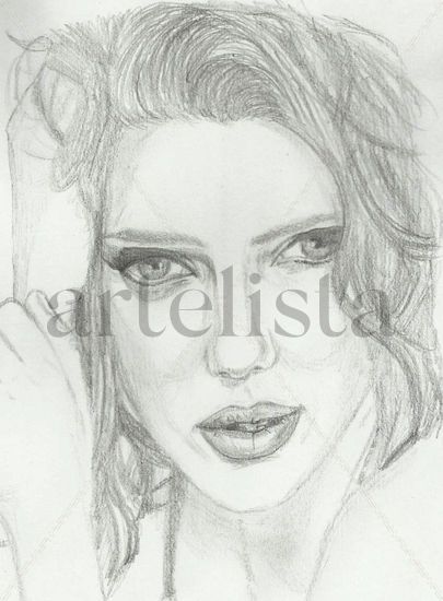 Scarlett Johansson Pencil