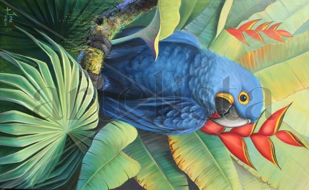 PRINCIPE AZUL Oil Canvas Animals