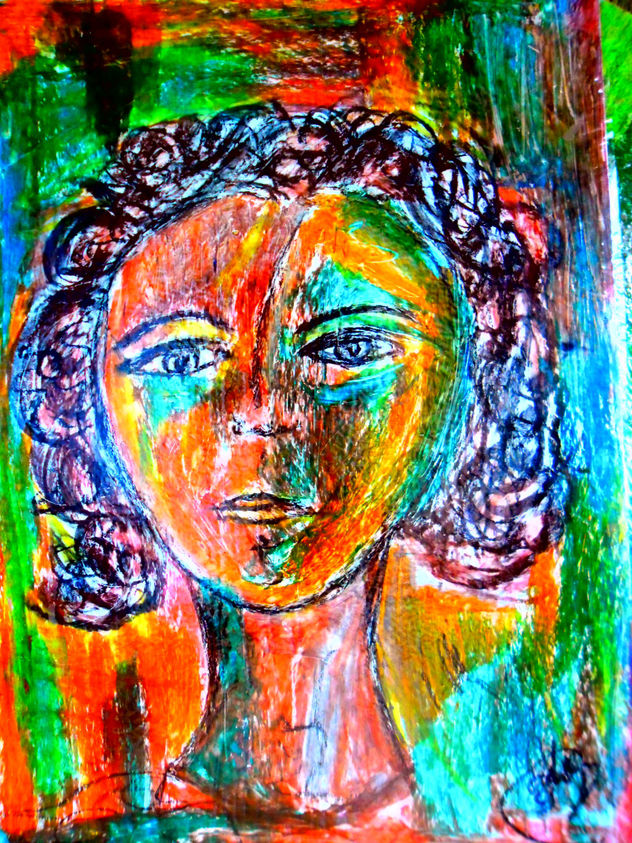 COMPOSICION VLAS .MUJER EN CERAS.