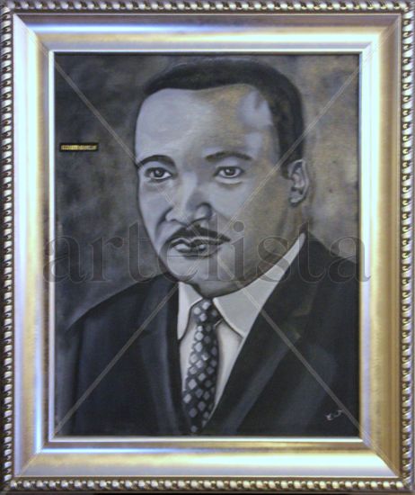 Martin Luther King Oil Canvas Portrait