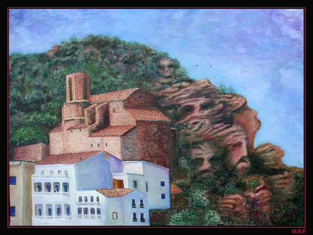 El alma de Corbera de Llobregat Oil Canvas Landscaping