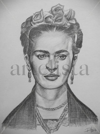 RETRATO FRIDA KAHLO Pencil