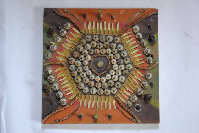 Mandala hexagono Oil Panel Others