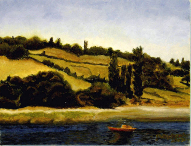 paisaje de chiloe Oil Canvas Landscaping