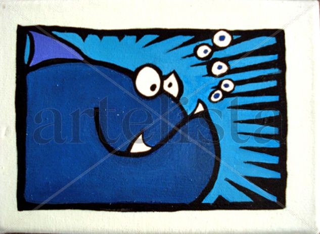 Blue whale Acrylic Canvas Others