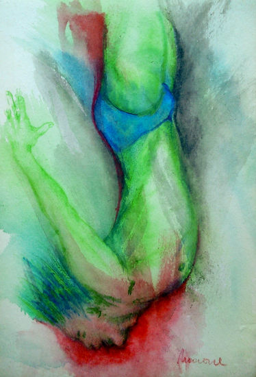 Clavadista Watercolour Others Nude Paintings