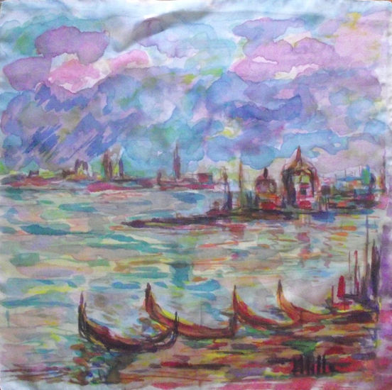 Venecia Watercolour Textile Marine Painting