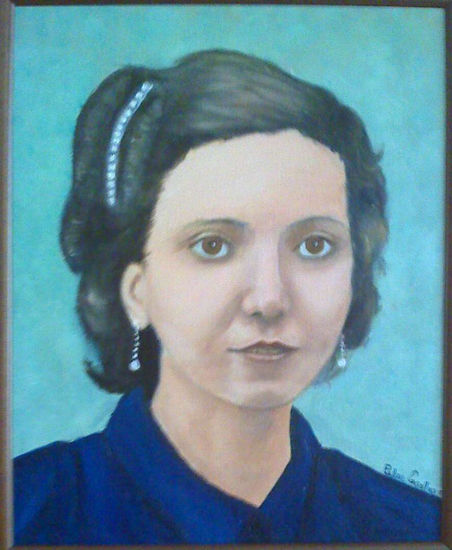 Hace 72 años Oil Canvas Portrait