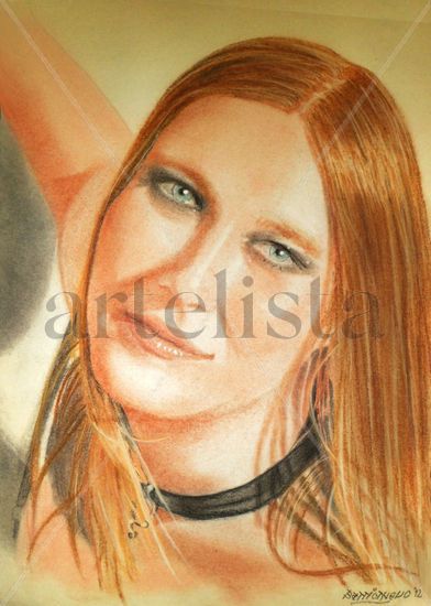 Analia Pastel Paper Portrait