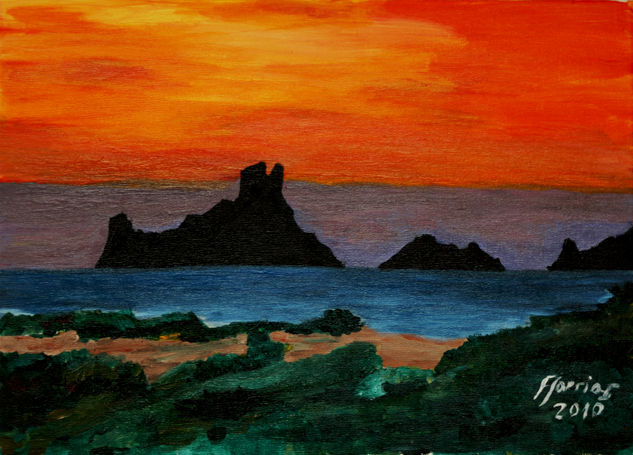 Es Vedrà Acrylic Canvas Landscaping