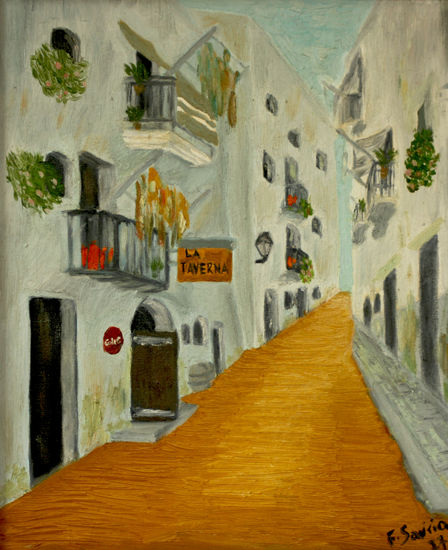 La Taverna Oil Canvas Landscaping