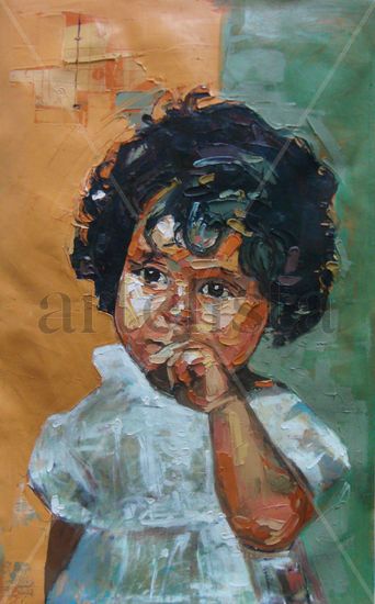 Infancia 2 Oil Canvas Figure Painting