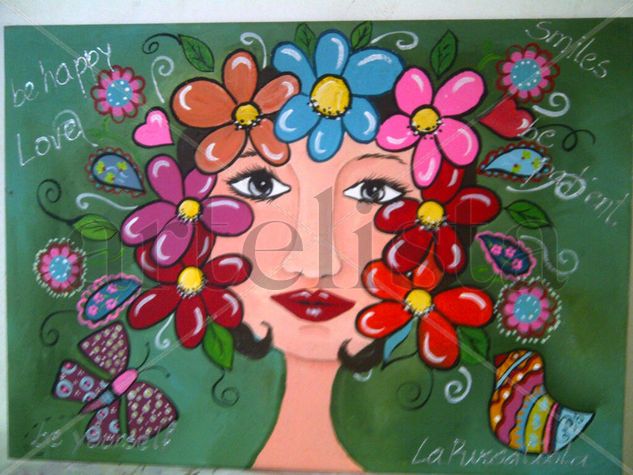 primavera Acrylic Canvas Figure Painting