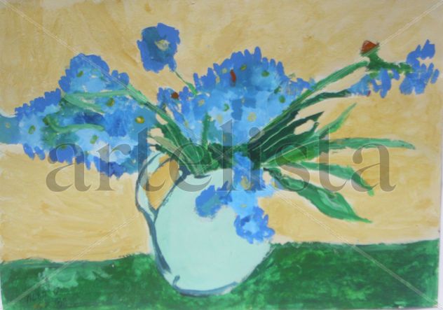 Azules flores