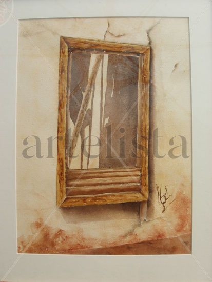 Ventana con sombras Watercolour Paper Landscaping