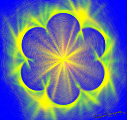 Flor  con    luces