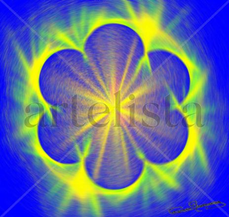 Flor  con    luces