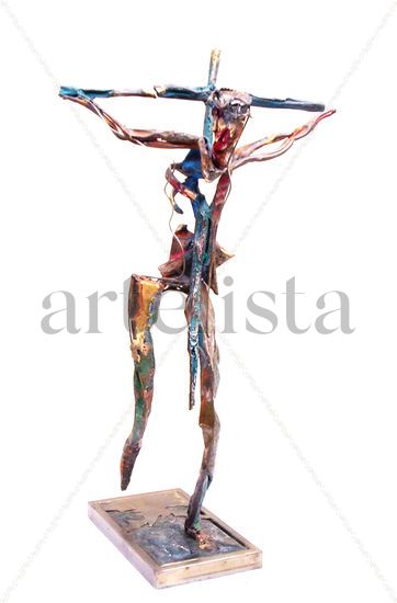 cristo andante Metal Figurative