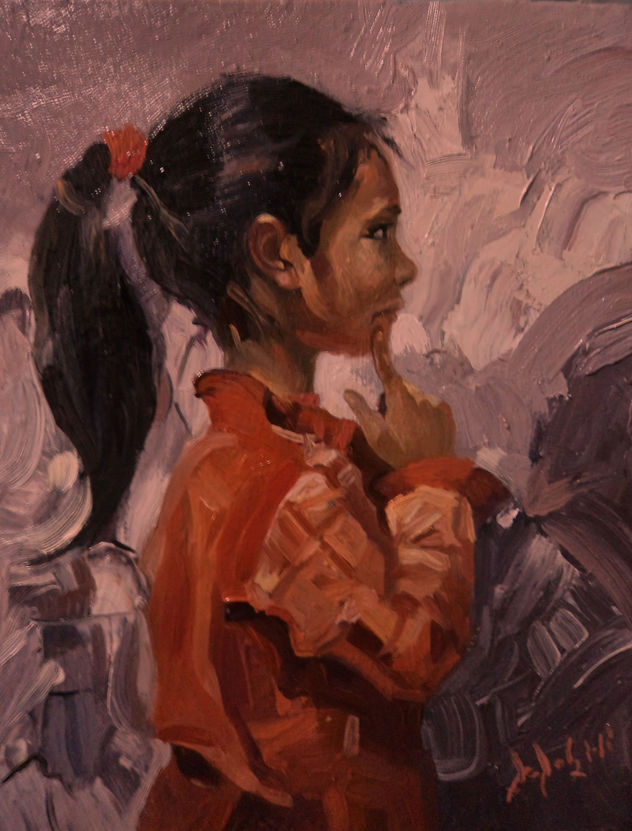 niña penzando