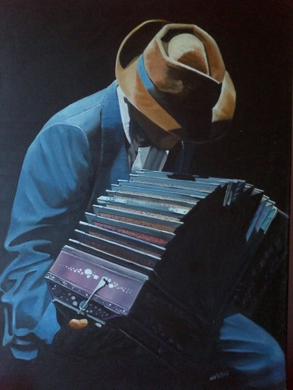 tango Oil Canvas Figure Painting