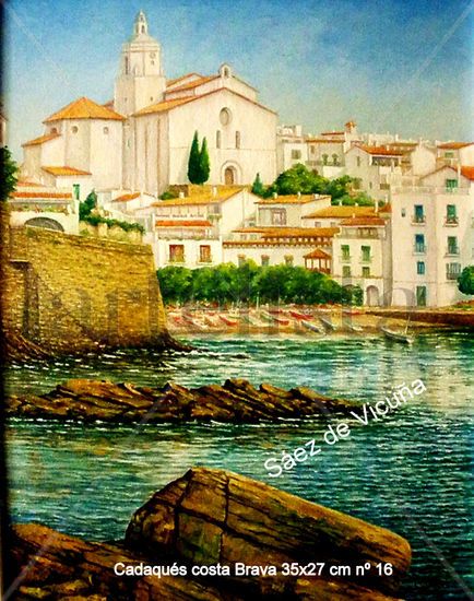 Cadaqués 35x27 cm nº 16 Óleo Lienzo Paisaje